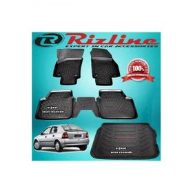 Rizline Opel Astra G Siyah HB 1998-2009 Arası 4 Parça 3D Paspas + Bagaj Havuzu