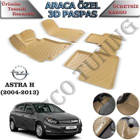 Rizline Opel Astra H 2004-2013 Bej 3D Havuzlu Paspas