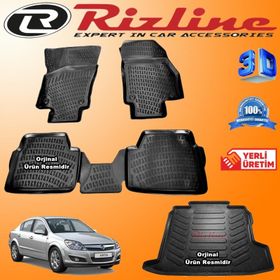 Rizline Opel Astra H 2004 Sonrası 3D Paspas Bagaj Havuzu