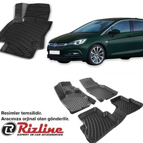 Rizline Opel Astra H Siyah Marka 3D Havuzlu Paspas