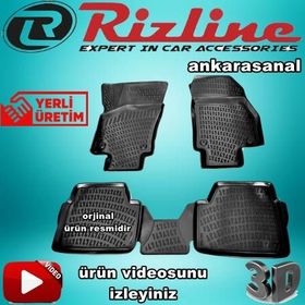 Rizline Opel Astra H Siyah Marka 3D Havuzlu Paspas