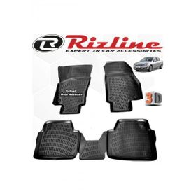 Rizline Opel Astra H Siyah Sedan 2008-2017 Arası 4 Parça Set 3D Havuzlu Paspas