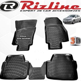 Rizline Opel Astra H Siyah Sedan 2008-2017 Arası 4 Parça Set 3D Havuzlu Paspas