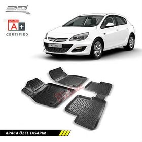 Rizline Opel Astra J 2009-2015 Siyah 3D Havuzlu Paspas