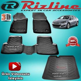 Rizline Opel Astra J 2009 Sonrası 3D Paspas Bagaj Havuzu