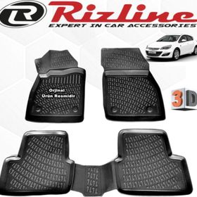 Rizline Opel Astra J HB 2010-2017 Arası Siyah 3D Havuzlu Paspas 4 Parça Set