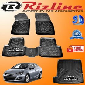 Rizline Opel Astra J Sedan 2010 sonrası 3D Paspas Bagaj Havuzu