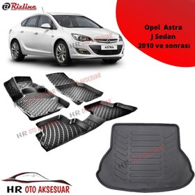Rizline Opel Astra J Sedan 2010 sonrası 3D Paspas Bagaj Havuzu
