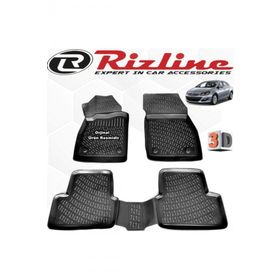 Rizline Opel Astra J Sedan 2019 Sonrası Siyah 4 Parça Set 3D Havuzlu Paspas