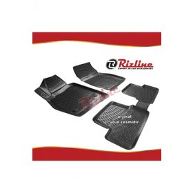 Rizline Opel Astra J Siyah STW 2012-2019 Arası 4 Parça 3D Havuzlu Paspas