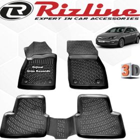 Rizline Opel Astra J STW 2012 - 2020 Arası Siyah 4 Parça Set 3D Havuzlu Paspas