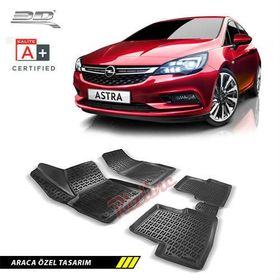 Rizline Opel Astra K 2015 Sonrası Siyah 3D Havuzlu Paspas