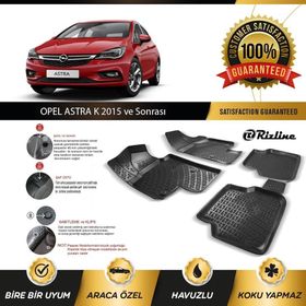 Rizline Opel Astra K 2015 Sonrası Siyah 3D Havuzlu Paspas