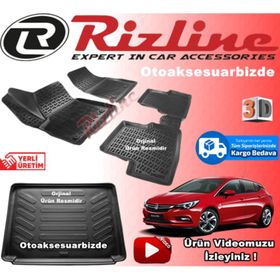 Rizline Opel Astra K Havuzu Hb 2015-2019 Siyah 3D Bagaj Havuzu
