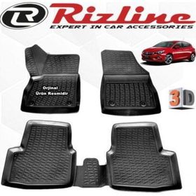 Rizline Opel Astra K HB 2015 - 2020 Arası Siyah 4 Parça Set 3D Havuzlu Paspas