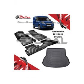Rizline Opel Combo 2012-2018 Uyumlu Paspas ve Bagaj Havuzu Set