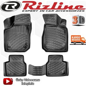 Rizline Opel Corsa B 1993-2000 Arası Siyah 3D Havuzlu Paspas
