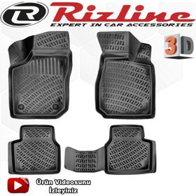 Rizline Opel Corsa B 1993-2000 Arası Siyah 3D Havuzlu Paspas