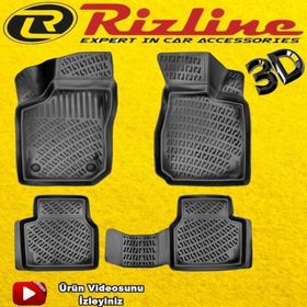 Rizline Opel Corsa B 1993-2000 Arası Siyah 3D Havuzlu Paspas