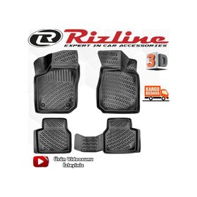 Rizline Opel Corsa B 1993-2000 Arası Siyah 3D Havuzlu Paspas