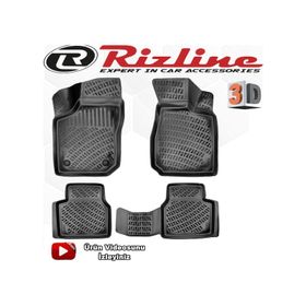 Rizline Opel Corsa B 1993-2000 Arası Siyah 3D Havuzlu Paspas
