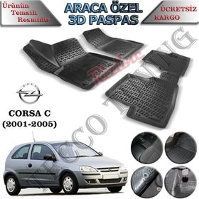 Rizline Opel Corsa C 2001-2005 3D Havuzlu Paspas