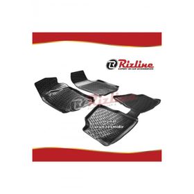 Rizline Opel Corsa C Siyah HB 2000-2005 Arası 4 Parça 3D Havuzlu Paspas