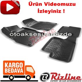 Rizline Opel Corsa D 2006 2014siyah 3D Havuzlu Paspas