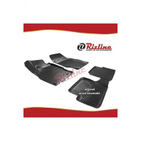 Rizline Opel Corsa D Siyah HB 2006-2014 Arası 4 Parça 3D Havuzlu Paspas