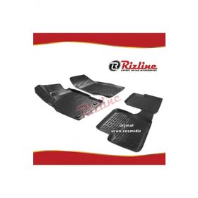 Rizline Opel Corsa D Siyah HB 2006-2014 Arası 4 Parça 3D Havuzlu Paspas