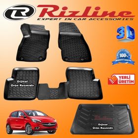 Rizline Opel Corsa E 2014 Sonrası 3D Paspas Bagaj Havuzu