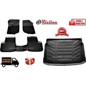 Rizline Opel Corsa E 2015-2020 Arası 3D Paspas + Bagaj Havuzu Set