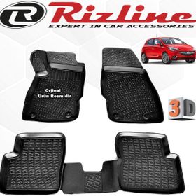 Rizline Opel Corsa E HB 2015 - 2020 Arası Siyah 4 Parça Set 3D Havuzlu Paspas