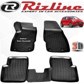 Rizline Opel Corsa E HB 2015 - 2020 Arası Siyah 4 Parça Set 3D Havuzlu Paspas