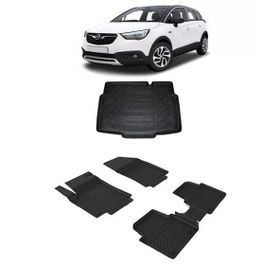 Rizline Opel Crossland 2017+ 4.5D Sahler Siyah Paspas 3D Bagaj Havuzu