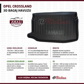 Rizline Opel Crossland 3D Bagaj Havuzu