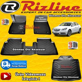 Rizline Opel İnsignia 2008-2016 3D Paspas Bagaj Havuzu