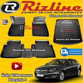 Rizline Opel İnsignia 2008-2016 3D Paspas Bagaj Havuzu