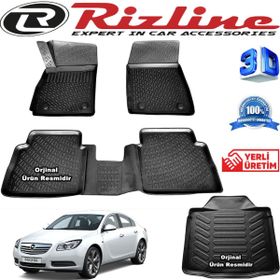 Rizline Opel Insignia 3D Paspas + 3D Bagaj Havuzu 2008-2016 Arası Siyah Set