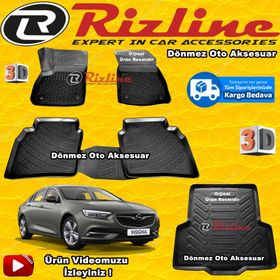 Rizline Opel İnsignia Siyah 2017 Sonrası 3d Bagaj Havuzu