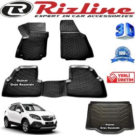 Rizline Opel Mokka 3D Havuzlu 3D Bagaj Havuzu 2012-2020 Arası Oto Paspas