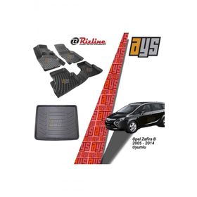 Rizline Opel Zafira B 2005-2014 3D Havuzlu Paspas + Bagaj Havuzu