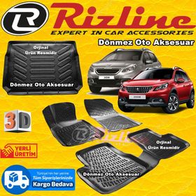 Rizline Peugeot 2008 2013-2019 3d Oto Paspas