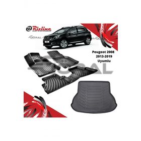 Rizline Peugeot 2008 2013-2019 Uyumlu Paspas ve Bagaj Havuzu Set
