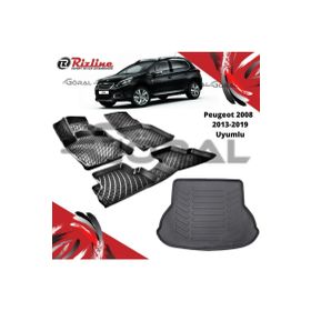 Rizline Peugeot 2008 2013-2019 Uyumlu Paspas ve Bagaj Havuzu Set