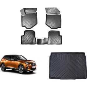 Rizline Peugeot 2008 2020 Sonrası 3D Paspas Siyah & Bagaj Havuzu Set