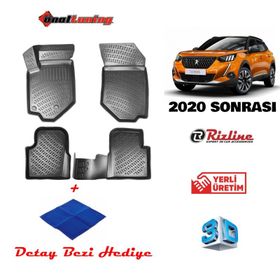 Rizline Peugeot 2008 -2020 Ve Sonrası 3d Havuzlu Paspas Ve Bagaj Havuzu Set