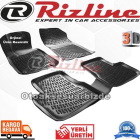 Rizline Peugeot 2008 Siyah 3D Havuzlu Paspas