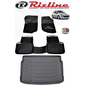 Rizline Peugeot 207 3D Havuzlu Paspas