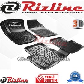 Rizline Peugeot 207 STW 2006-2012 Arası Siyah 3D Havuzlu Paspas